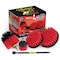 Drill Brush Power Scrubber By Useful Products 7 in W 5 in L Brush, Red R-S-542O-7X-QC-DB - alternate 1